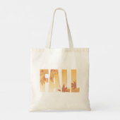 Herfst Herfst Typografie Ontwerp met bladeren Tote Bag (Achterkant)