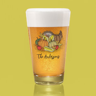 Herfst Herfst Vakantie Familienaam Custom Glas