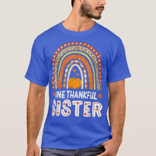 Herfst herfst van de Thankful Zuster Rainbow T-shirt