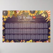 Herfst herfst van de weddenschapskaart laat pompoe poster (Voorkant)