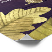 Herfst herfst van de weddenschapskaart laat pompoe poster (Hoek)