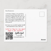 Herfst Herfst Vastgoedmarketing Briefkaart (Achterkant)