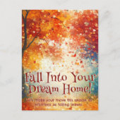 Herfst Herfst Vastgoedmarketing Briefkaart (Voorkant)