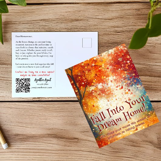 Herfst Herfst Vastgoedmarketing Briefkaart