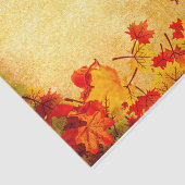 Herfst herfst verlaat grens op perkament tissuepapier (Detail)