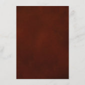 Herfst herfst verlaat roestend land huwelijksgegev informatiekaartje (Achterkant)