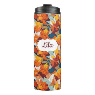 Herfst Herfst verlaten Thermische Tumbler Thermosbeker