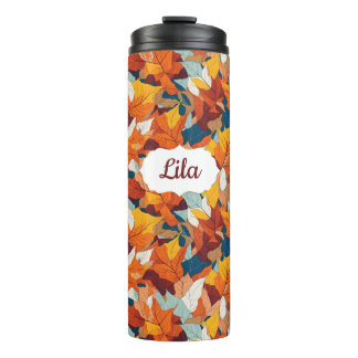 Herfst Herfst verlaten Thermische Tumbler Thermosbeker