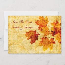 herfst herfst vertrekt met uitzondering van de dat save the date