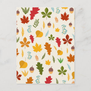 Herfst herfst vertrekt seizoensgebonden decoride t briefkaart