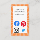 herfst herfst voedingsmiddelentuin deli - markt vo visitekaartje (Achterkant)