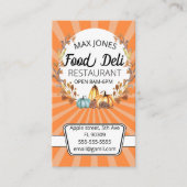 herfst herfst voedingsmiddelentuin deli - markt vo visitekaartje (Voorkant)