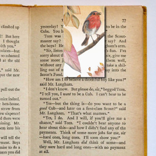 Herfst Herfst Vogel Vouwen Bladwijzer Bookmarkers Visitekaartje
