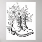 Herfst/herfst Volwassen Kleurplaten Poster (Voorkant)