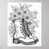 Herfst/herfst Volwassen Kleurplaten Poster (Voorkant)