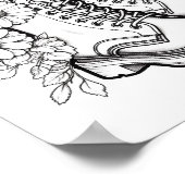 Herfst/herfst Volwassen Kleurplaten Poster (Hoek)