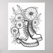 Herfst/herfst Volwassen Kleurplaten Poster (Voorkant)