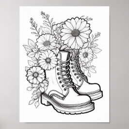 Herfst/herfst Volwassen Kleurplaten Poster