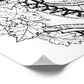 Herfst/herfst Volwassen Kleurplaten Poster (Hoek)