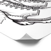 Herfst/herfst Volwassen Kleurplaten Poster (Hoek)