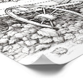 Herfst/herfst Volwassen Kleurplaten Poster (Hoek)