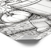 Herfst/herfst Volwassen Kleurplaten Poster (Hoek)