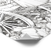 Herfst/herfst Volwassen Kleurplaten Poster (Hoek)