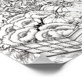 Herfst/herfst Volwassen Kleurplaten Poster (Hoek)