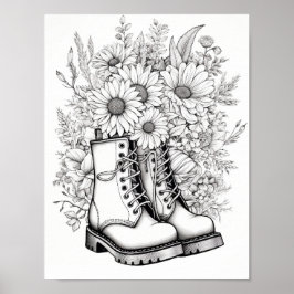 Herfst/herfst Volwassen Kleurplaten Poster