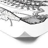 Herfst/herfst Volwassen Kleurplaten Poster (Hoek)