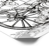 Herfst/herfst Volwassen Kleurplaten Poster (Hoek)