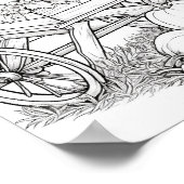 Herfst/herfst Volwassen Kleurplaten Poster (Hoek)