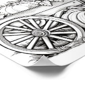 Herfst/herfst Volwassen Kleurplaten Poster (Hoek)