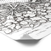 Herfst/herfst Volwassen Kleurplaten Poster (Hoek)