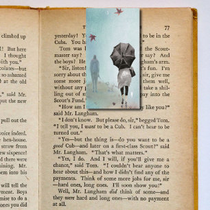 Herfst Herfst Wandelen Vouwen Bladwijzer Bookmarke Visitekaartje