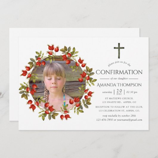 Herfst - Herfst Waterverf Bevestiging Kaart (Voorkant / Achterkant)