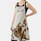 Herfst Herfst Waterverf bladeren aangepaste tekst Schort (Insitu)