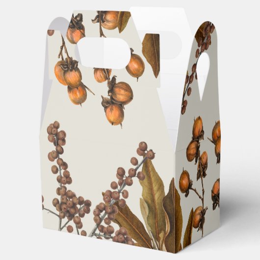 Herfst Herfst Waterverf bladeren Bedankdoosjes (Geopend)