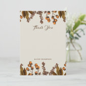 Herfst Herfst Waterverf bladeren Bedankkaart (Staand voorkant)