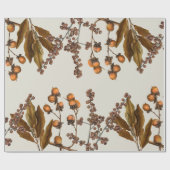 Herfst Herfst Waterverf bladeren Cadeaupapier (Vlak)