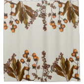Herfst Herfst Waterverf bladeren Douchegordijn (Voorkant)