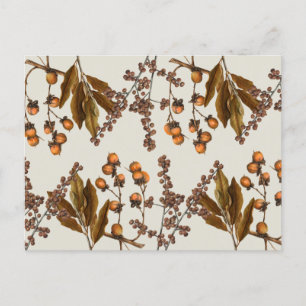 Herfst Herfst Waterverf bladeren Feestdagenkaart