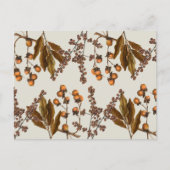 Herfst Herfst Waterverf bladeren Feestdagenkaart (Voorkant)