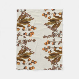 Herfst Herfst Waterverf bladeren Fleece Deken