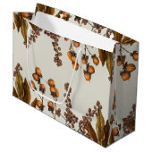 Herfst Herfst Waterverf bladeren Groot Cadeauzakje (Voorkant Gekanteld)