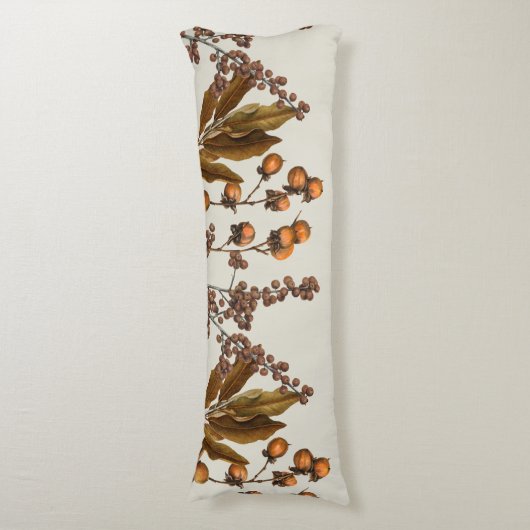 Herfst Herfst Waterverf bladeren Lichaamskussen (Voorkant Verticaal)