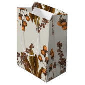 Herfst Herfst Waterverf bladeren Medium Cadeauzakje (Achterkant Gekanteld)