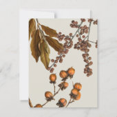 Herfst Herfst Waterverf bladeren Notitiekaartje (Achterkant)