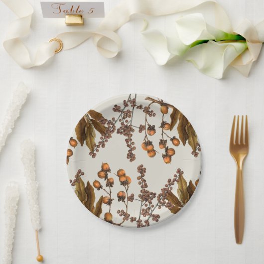 Herfst Herfst Waterverf bladeren Papieren Bordje (Huwelijk)