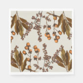 Herfst Herfst Waterverf bladeren Servet (Voorkant)